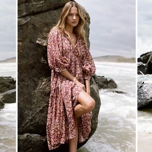 Daughters of India Kyra Midi Dress in Sumac